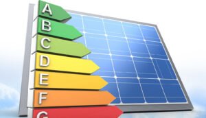 eficiência de um painel solar